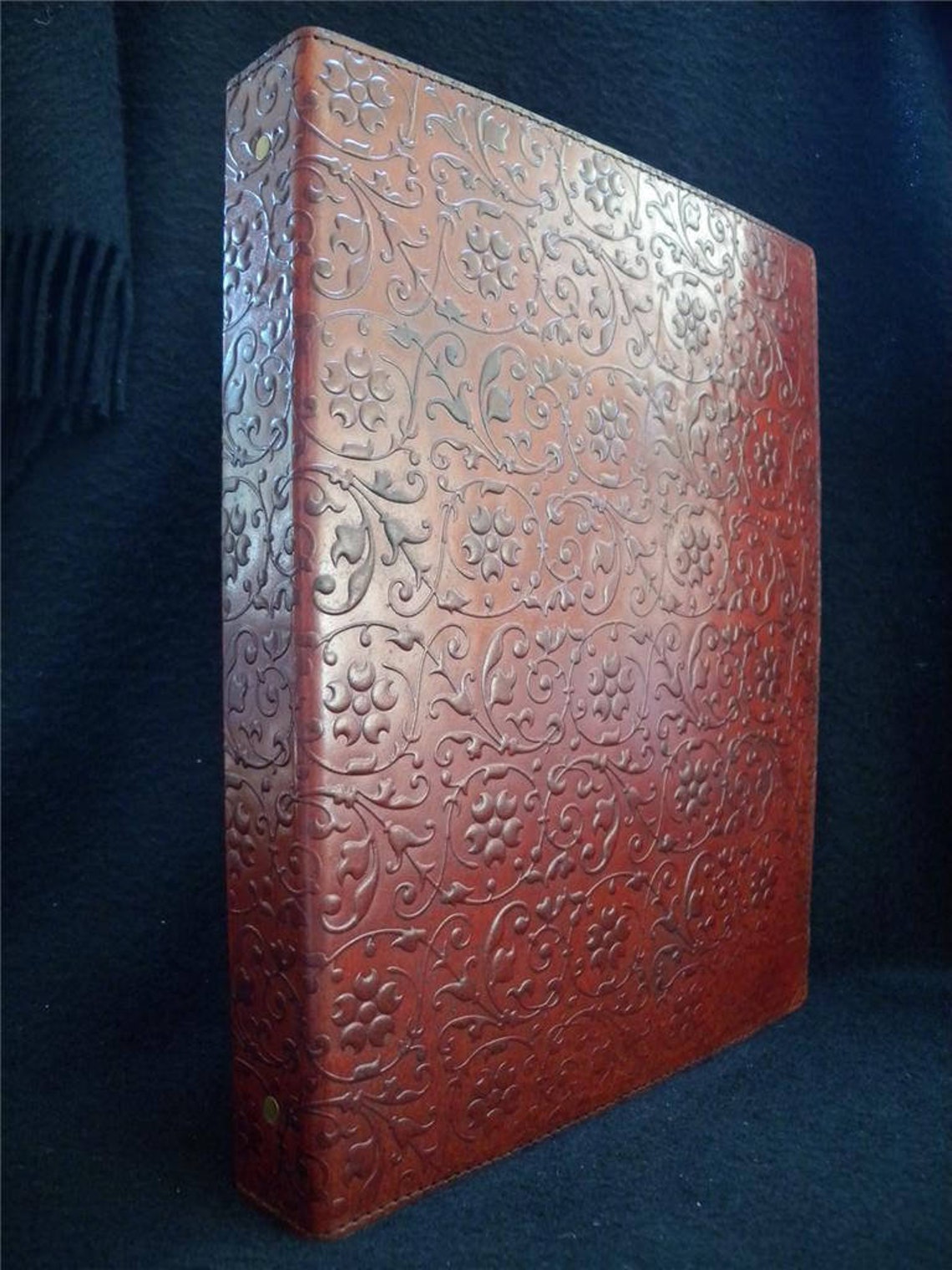A4 / US Letter Size Ring Binder Handtooled Leather Floral Etsy UK