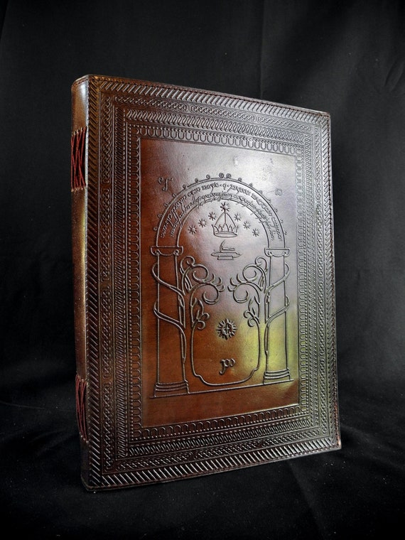 LORD of the RINGS Handmade Refillable A5 Leather Journal Doors of Durin 