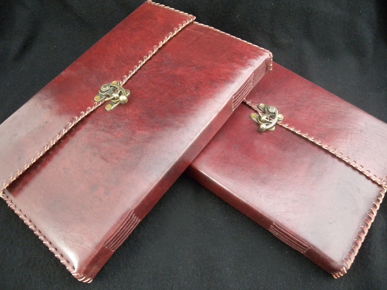 Large Handmade Leather Sketchbook Pages of DECKLED Cotton Etsy