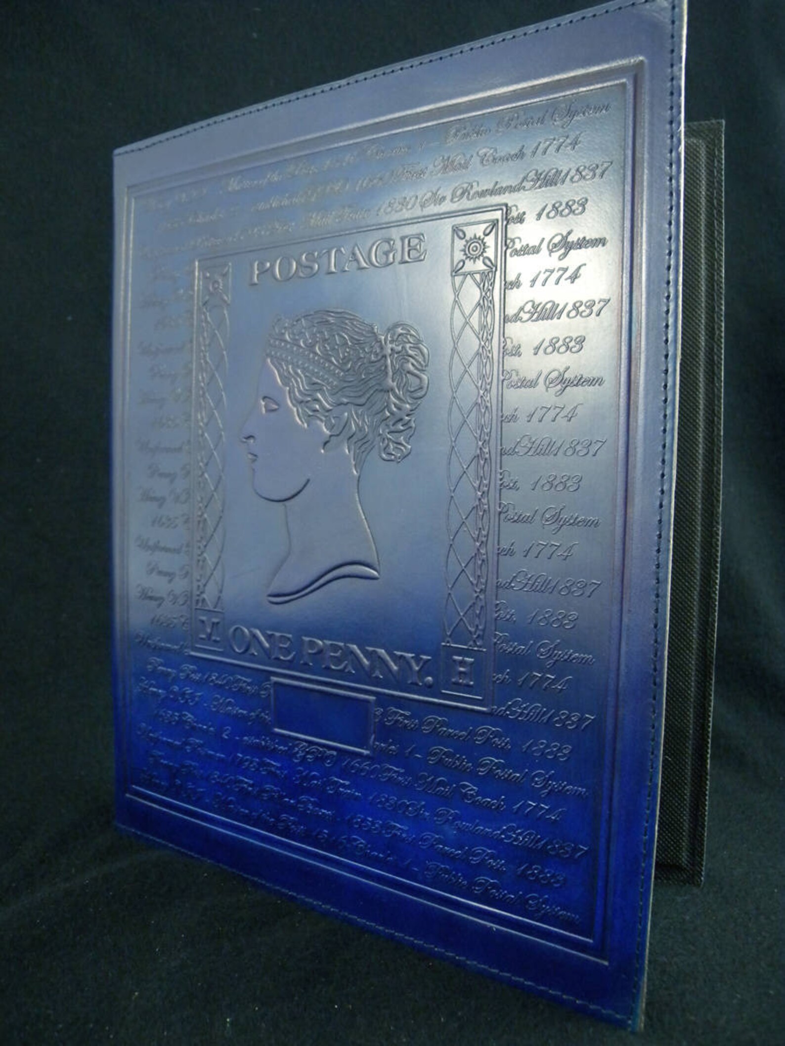 A4 / US Letter Size Ring Binder Stamp Album Handtooled Etsy