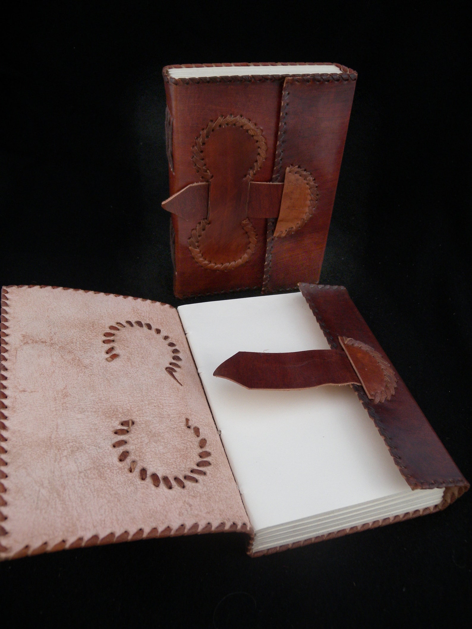 Handmade Leather Journal Notebook Sketchbook - Medieval Style - Unlined ...