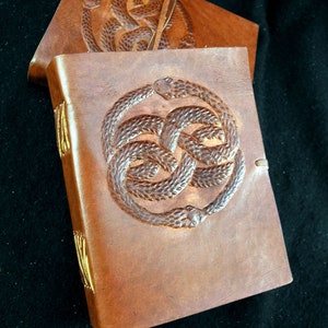 AURYN Handmade Leather Journal from Never-Ending Story - Wicca Pagan Book of Shadows