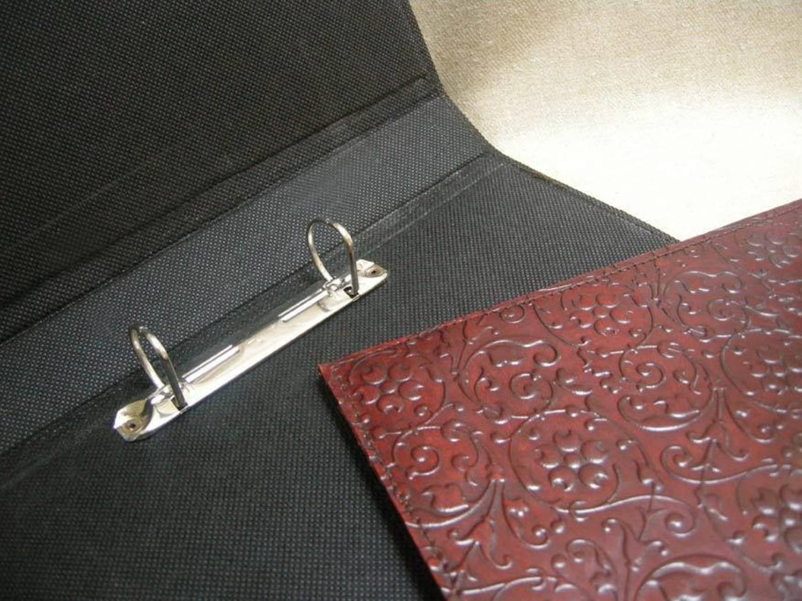 A4 / US Letter Size Ring Binder Handtooled Leather Floral Etsy UK