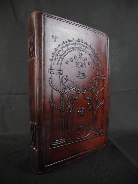 Doors of Durin From Tolkien Lord of the Rings A5 Handmade Leather Journal 