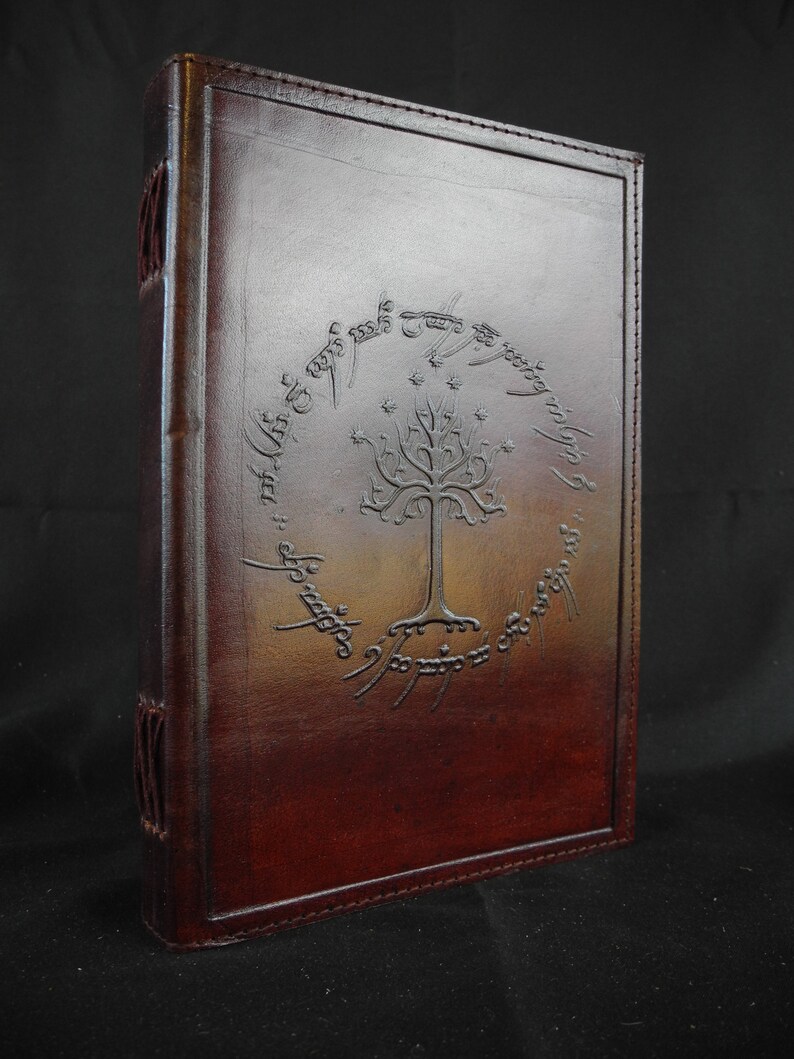 Tree of Gondor Tolkien Lord of the Rings Handmade Leather Journal Book Shadows Tree of Gondor Tolkien Lord of the Rings Handmade Leather Journal Book Shadows