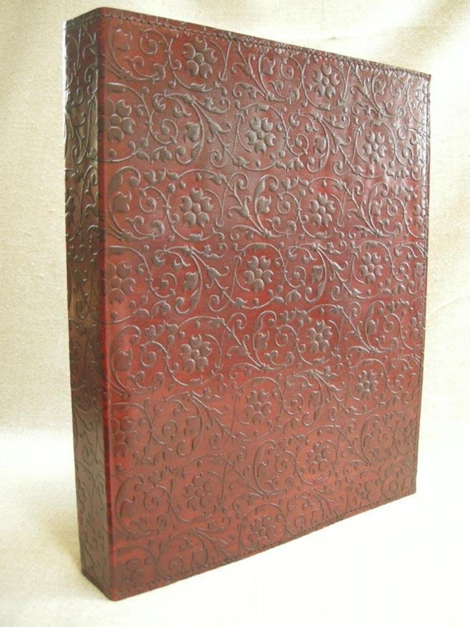 A4 / US Letter Size Ring Binder Handtooled Leather Floral Etsy UK