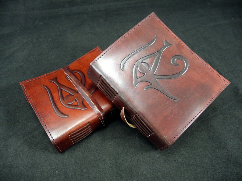 EYE of HORUS Handmade Leather Journal Diary Pagan Wicca Book of Shadows 