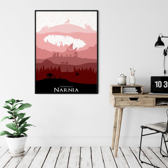 Lamppost Wall Art Nursery Gift Book B /& W ART PRINT Narnia Quote illustration