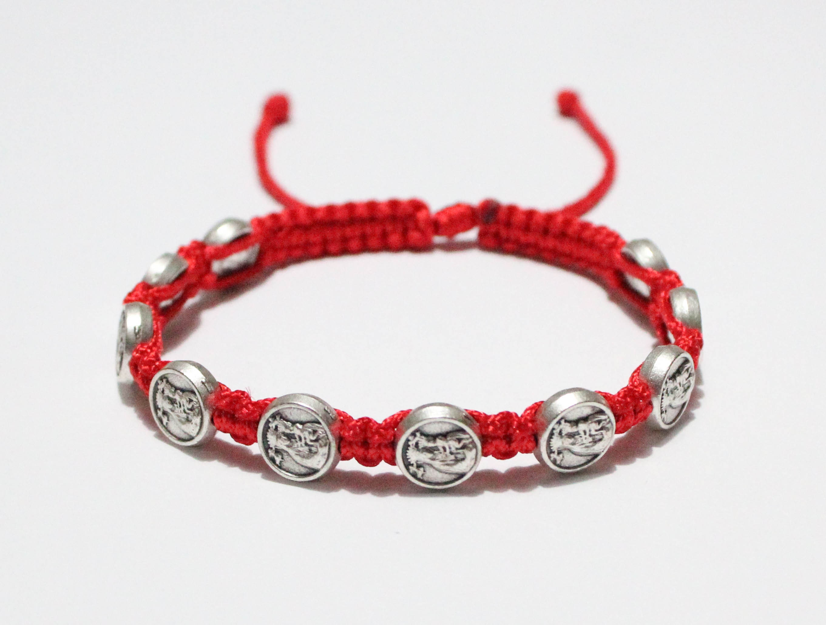 Our Lady of Perpetual Help medal on cord Bracelet, Our Lady of Perpetual Help Bracelet, Our Lady of Perpetual Help, Perpetual Help, Our Lady