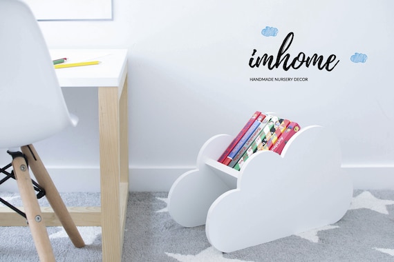 Cloud Bookcase Children Bookcase Cloud Book Caddy For Kids Book Shelf Children S Room Toddler Room Kids Room Decor Wooden Shelves