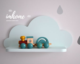 Étagère murale en nuage, Étagère blanche, Petites étagères en nuage, Chambre d’enfants, Décoration de chambre d’enfant, Étagère nuage pour chambre d’enfant, Wandregal Kinderzimmer