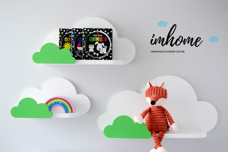 Shelf for Nursery Nursery Room Decor Small Cloud Shelves Etsy
