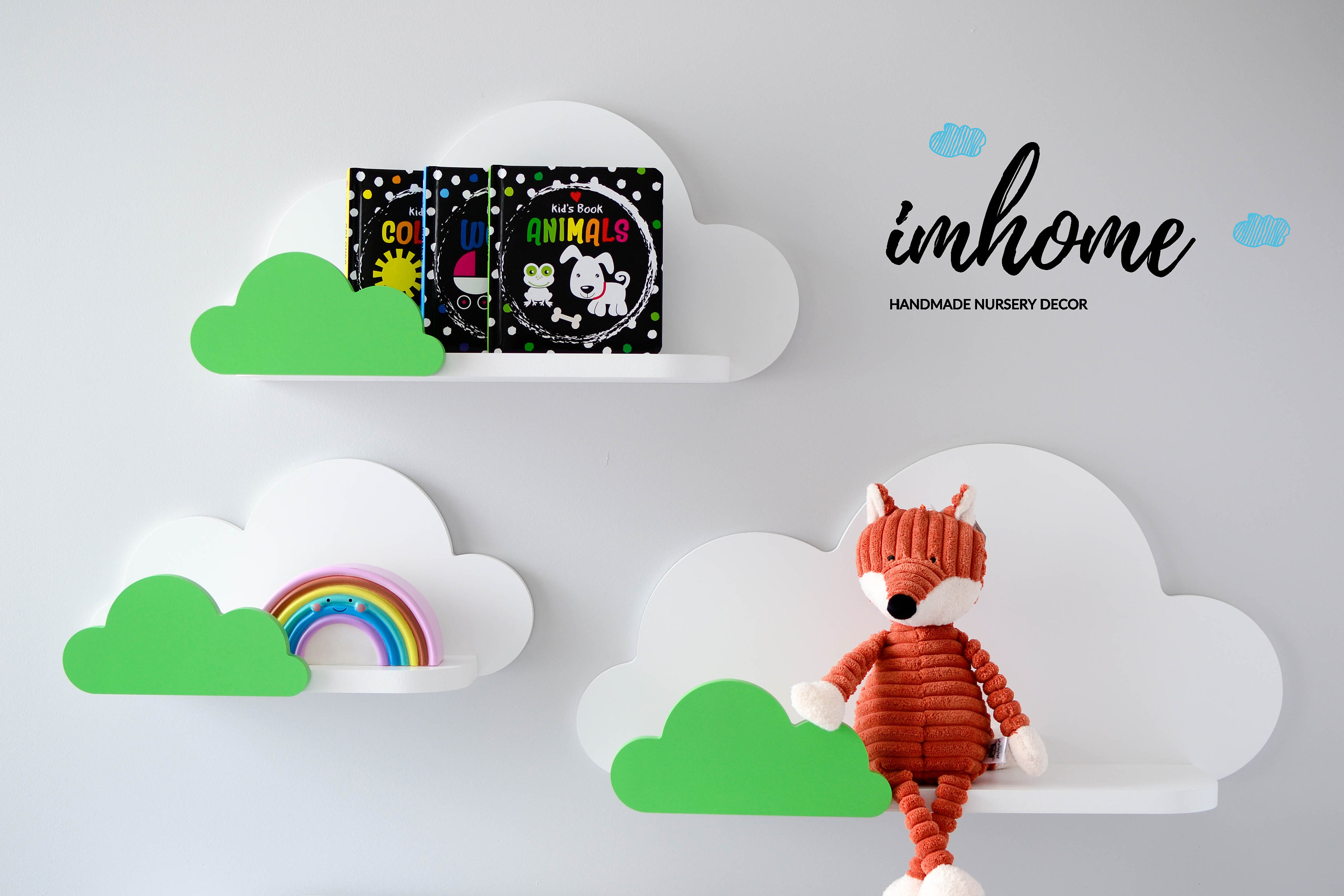 Cloud Shelf Cloud Shelf With Small Cloud on the Front Shelf Etsy UK