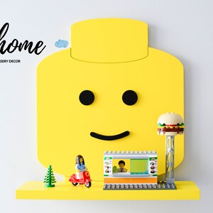 Plank voor baby, plank voor Lego speelgoed, plank voor speelgoed, kinderdagverblijf, kinderkamer, houten plank, wanddecoratie, decoraties voor slaapkamer afbeelding 5