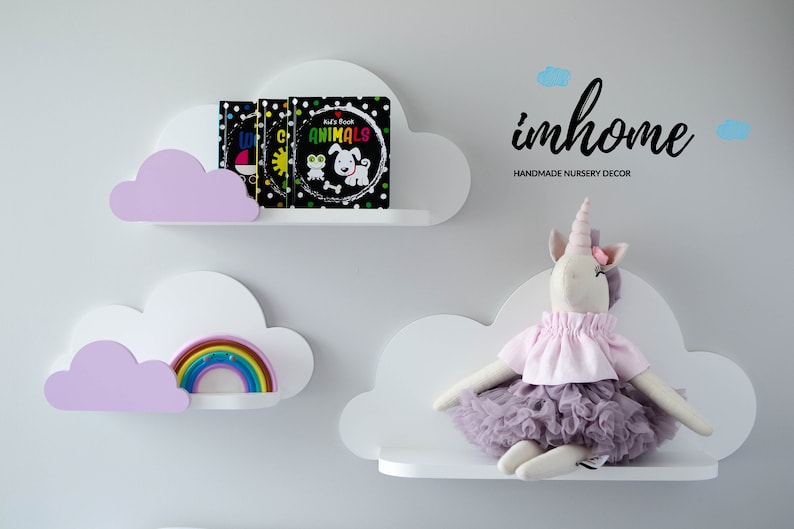 Shelf for Nursery Nursery Room Decor Small Cloud Shelves Etsy