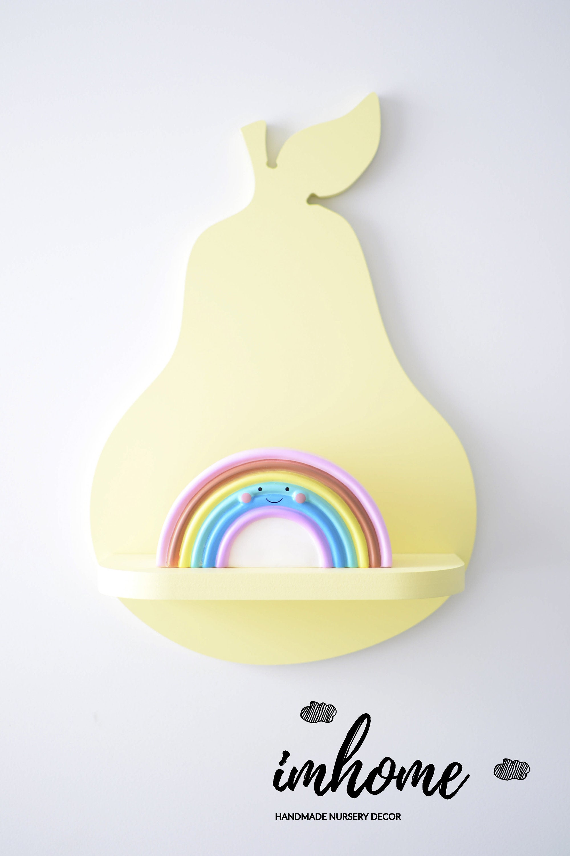 Shelf for Baby Nursery Pear Shelf Kids Room Wall Etsy