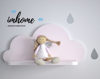 Wolkenregale, Wolke Wandregale, Wolkenregal für Kinderzimmer, Wandkunst, Wanddekoration, Regal für Baby, Holzregal, weiße Wolke, Baby