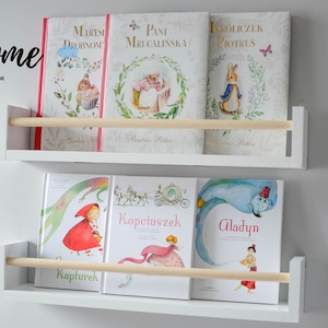 Book shelf, book ledge, floating shelf, picture ledge, kids room, toddler room, children&#39;s room, wooden shelves