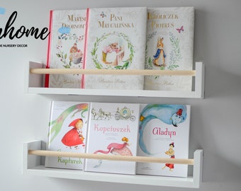 Book shelf, book ledge, floating shelf, picture ledge, kids room, toddler room, children's room, wooden shelves