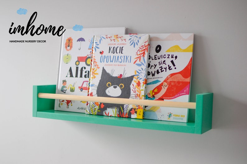Book Shelf Book Ledge Floating Shelf Picture Ledge Kids Etsy Israel