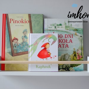 Book shelf, book ledge, floating shelf, picture ledge, kids room, toddler room, children&#39;s room, wooden shelves