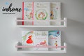 Book shelf, book ledge, floating bookshelf for kids, kids room, kids bookshelves, children's room, wooden shelves