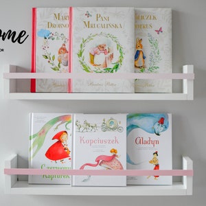 Book shelf, book ledge, floating bookshelf for kids, kids room, kids bookshelves, children's room, wooden shelves