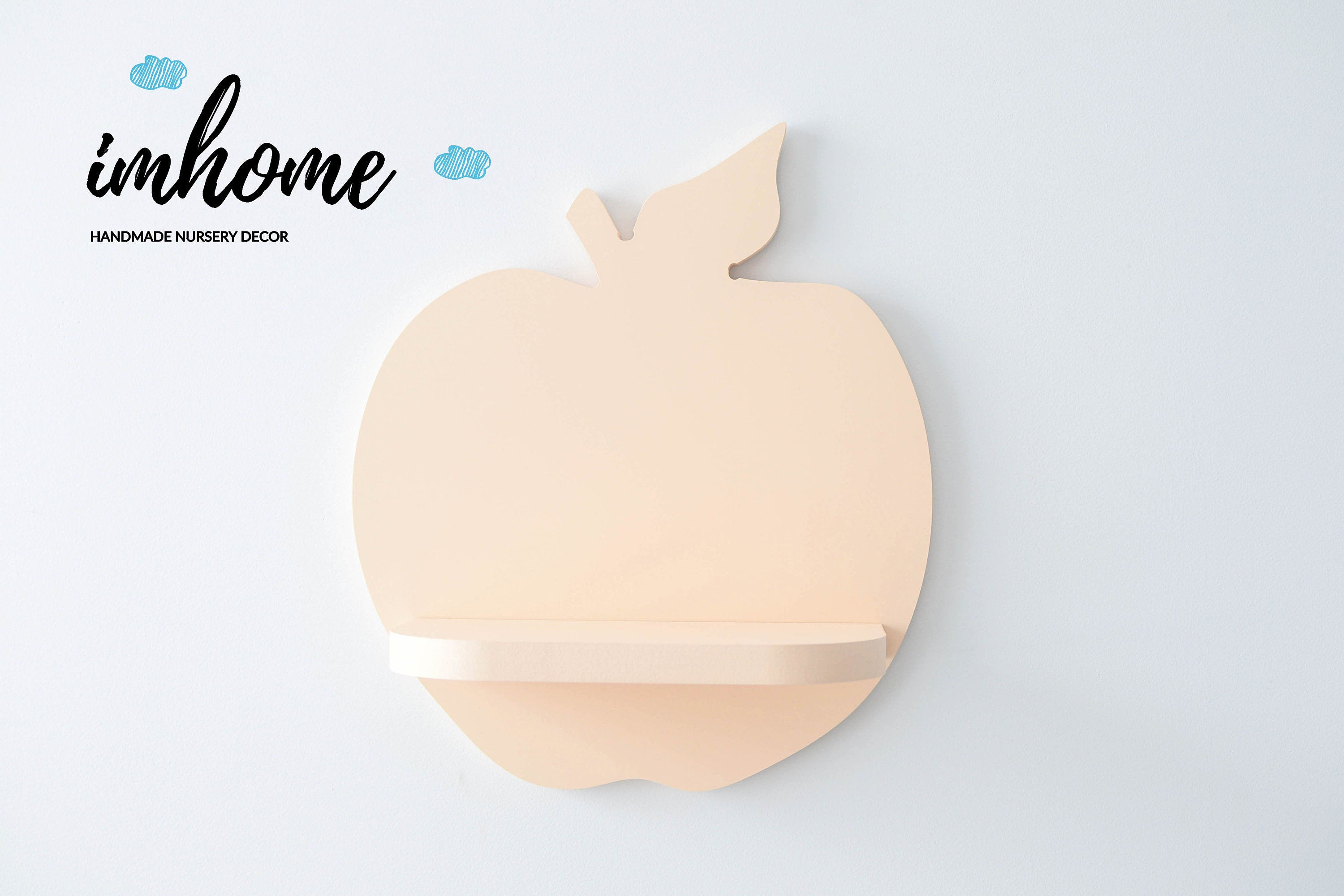 Shelf for Baby Nursery Apple Shelf Kids Room Wall Etsy
