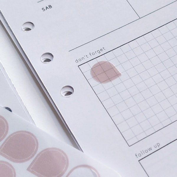 Transparente Tropfen Aufkleber, Funktionale klare Aufkleber, Minimal Stationery, 8 Pastellfarben
