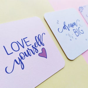 Journaling Karten, 3er Set Planer Motivationskarten, 300gsm Karton, Pastell Farbpalette