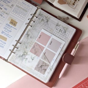 Dashboard a Tasca per Planner e Agende a 6 Anelli, A5, Personal, A6, Pocket, Motivo Botanico