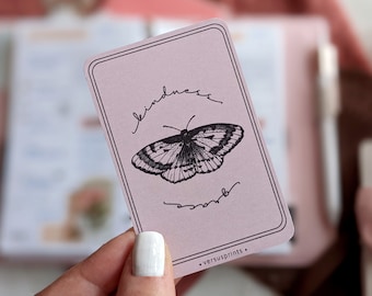 Planner Card Decorativa Adatta a Tutti i Planner e Agende, Stile Minimal, Accessori Per Planner e Agende