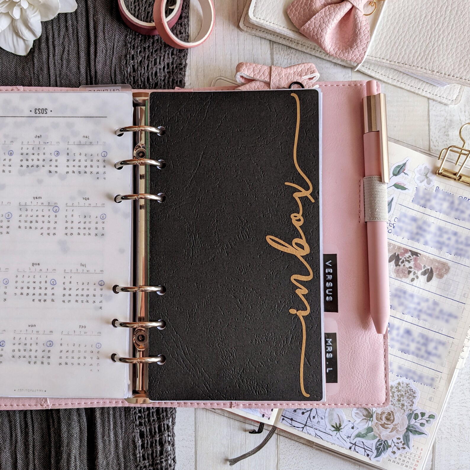 Planner Inbox Notebook Inbox Dashboard, Minimal and Elegant Planner Insert, Heavy Cardstock ...