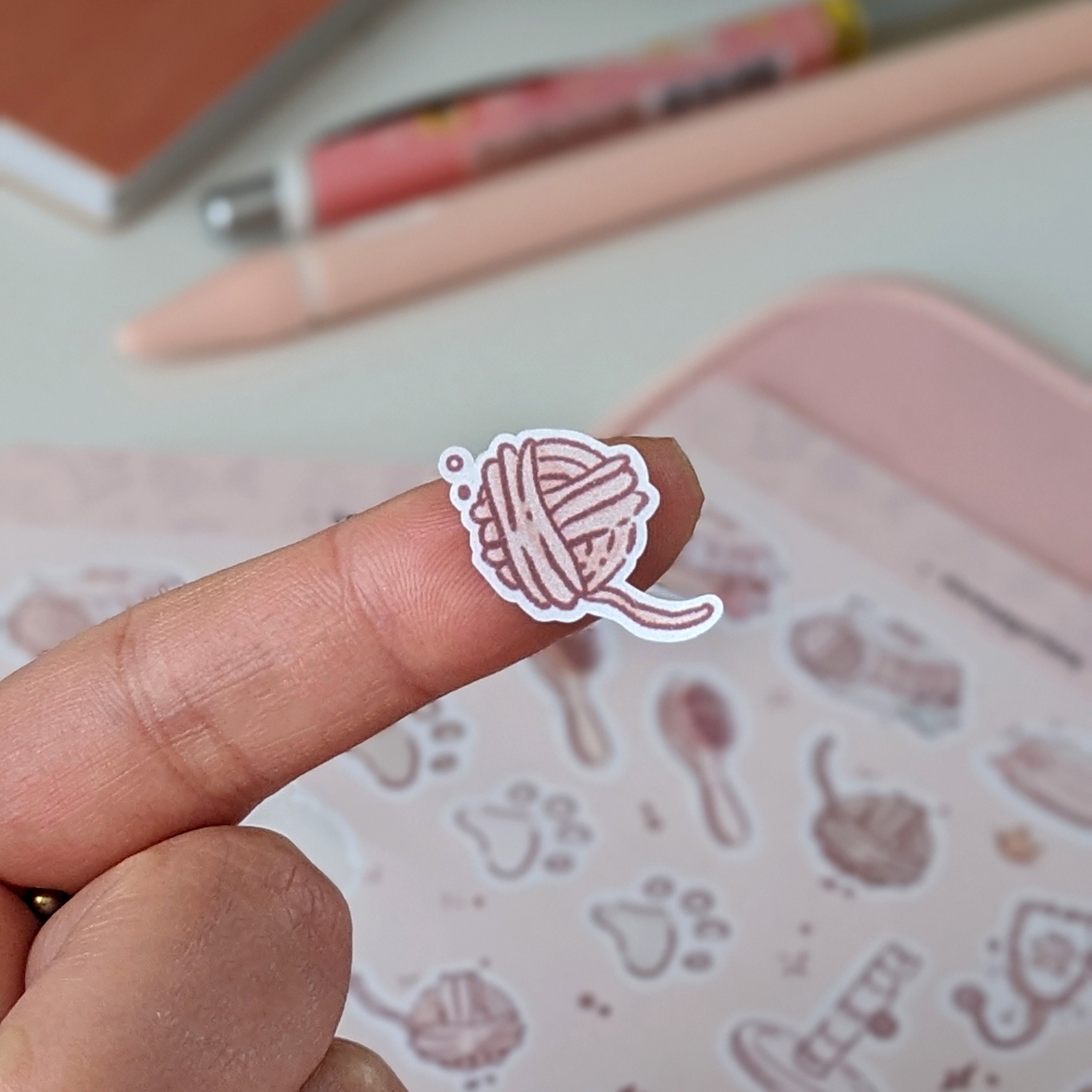 Pet Care Planner Sticker Sheet, Daily Cat Routine & Vet, Hand Drawn ...