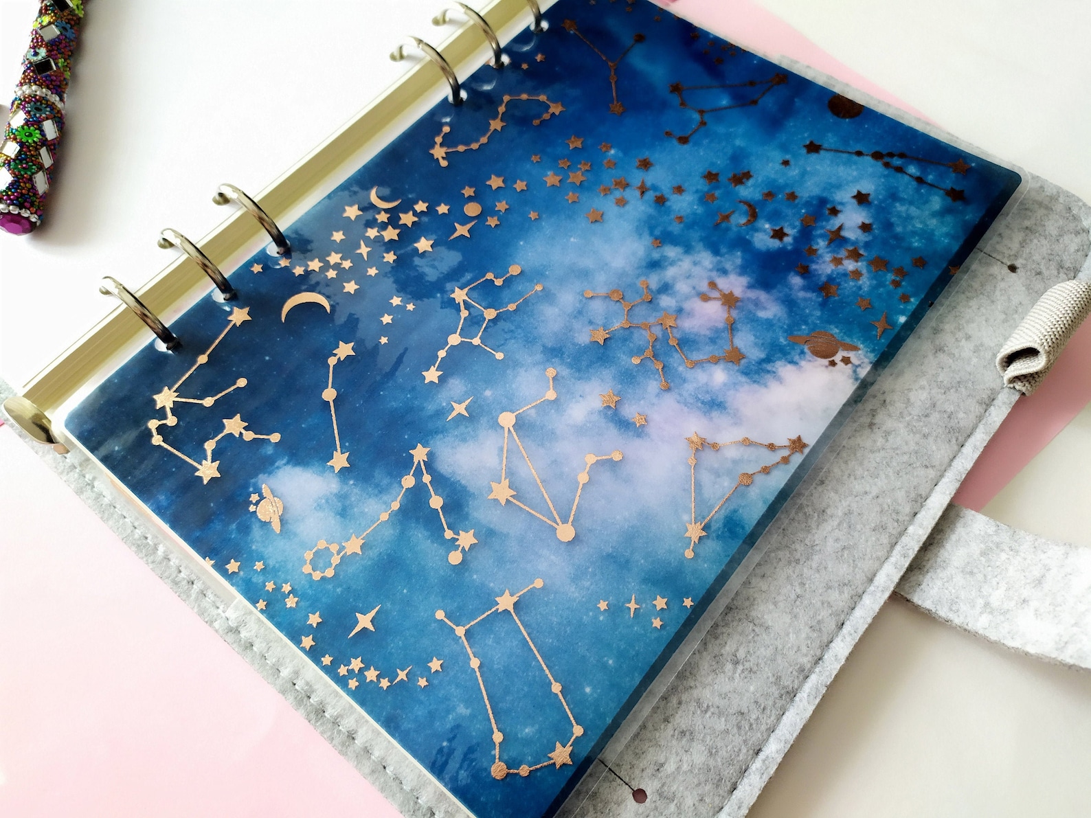 Astrology Planner Dashboard Zodiac Galaxy Vellum Dashboard Etsy Italia