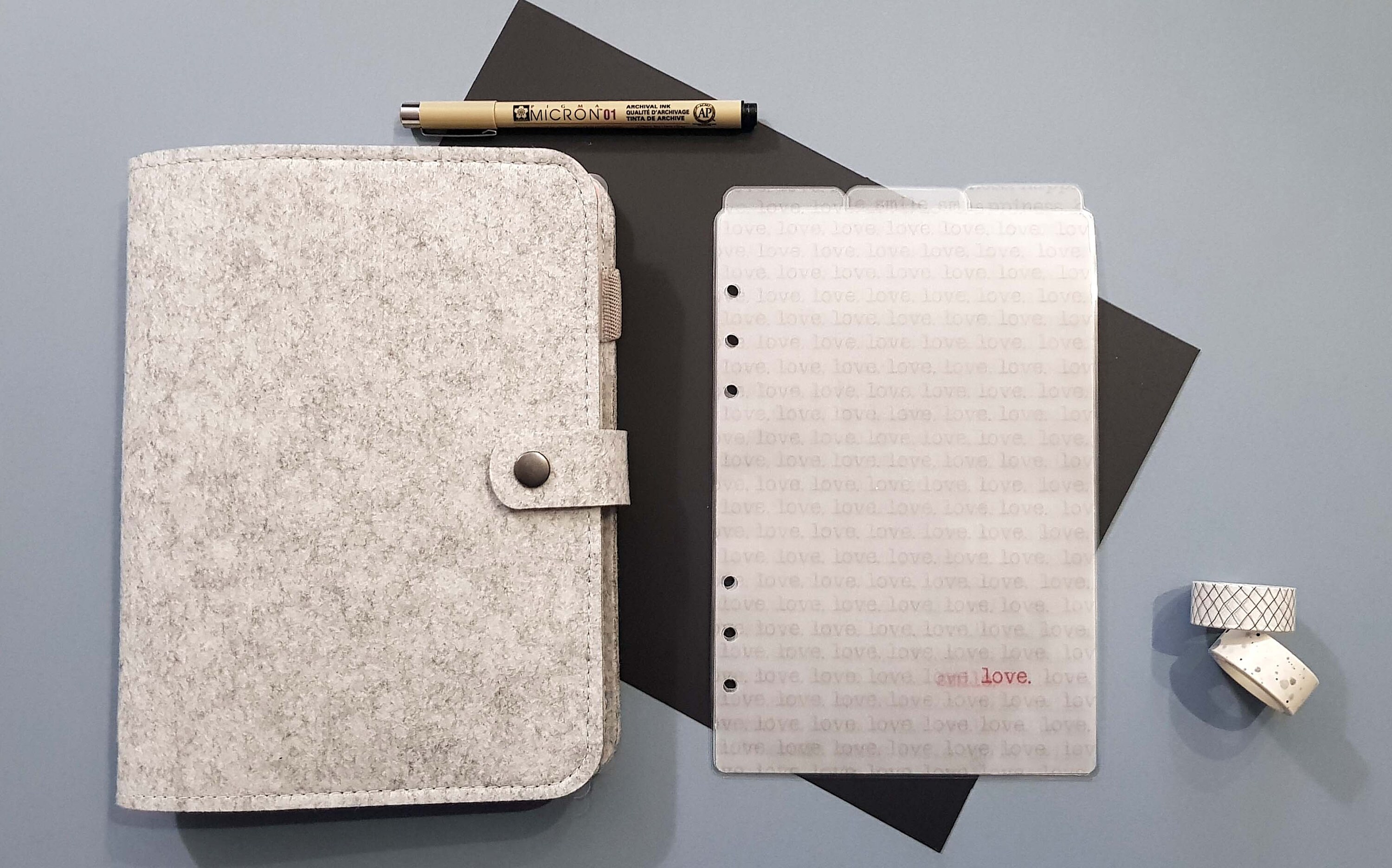 Set of 3 Vellum Vertical Dividers for Ring Planners A5 A6 Etsy