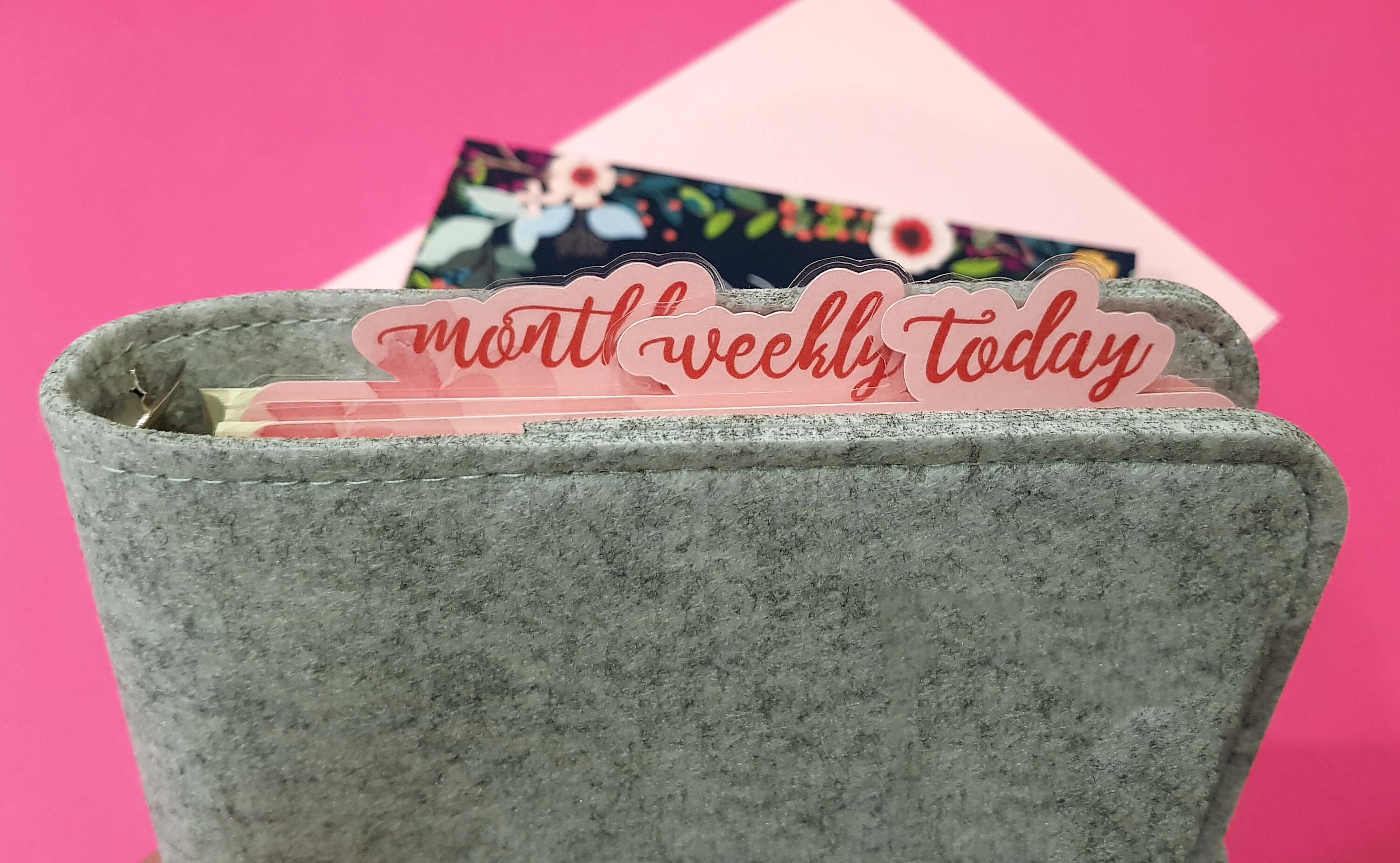 Planner Page Marker Set A5 Personal or Pocket Floral Etsy