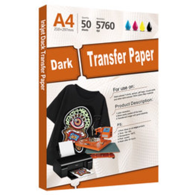 Dark Transfer Paper for Inkjet Printers Etsy