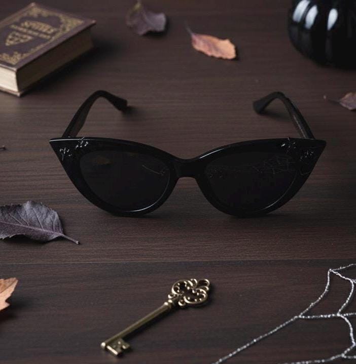 Goth Sunglasses Cat Eye - Etsy display picture 3