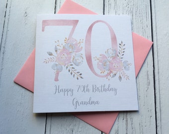 70th birthday card etsy