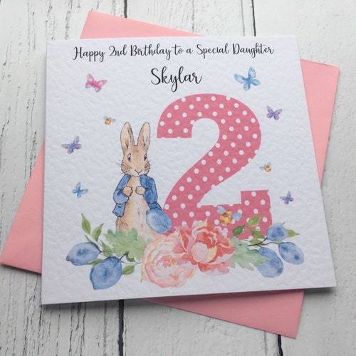 Peter Rabbit Personalised Card Pop Up - Etsy