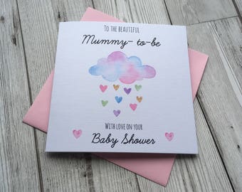 Beautiful Baby shower card ~ mummy to be ~ new baby~ congratulations ~ baby girl~ baby boy