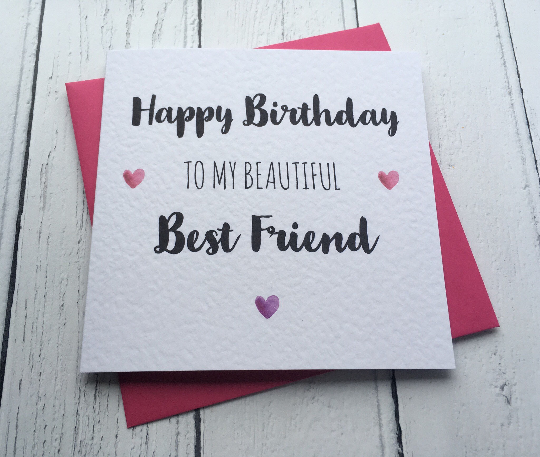Happy Birthday My Bestie Happy Birthday To My Beautiful Best Friend Birthday Card | Etsy Nederland