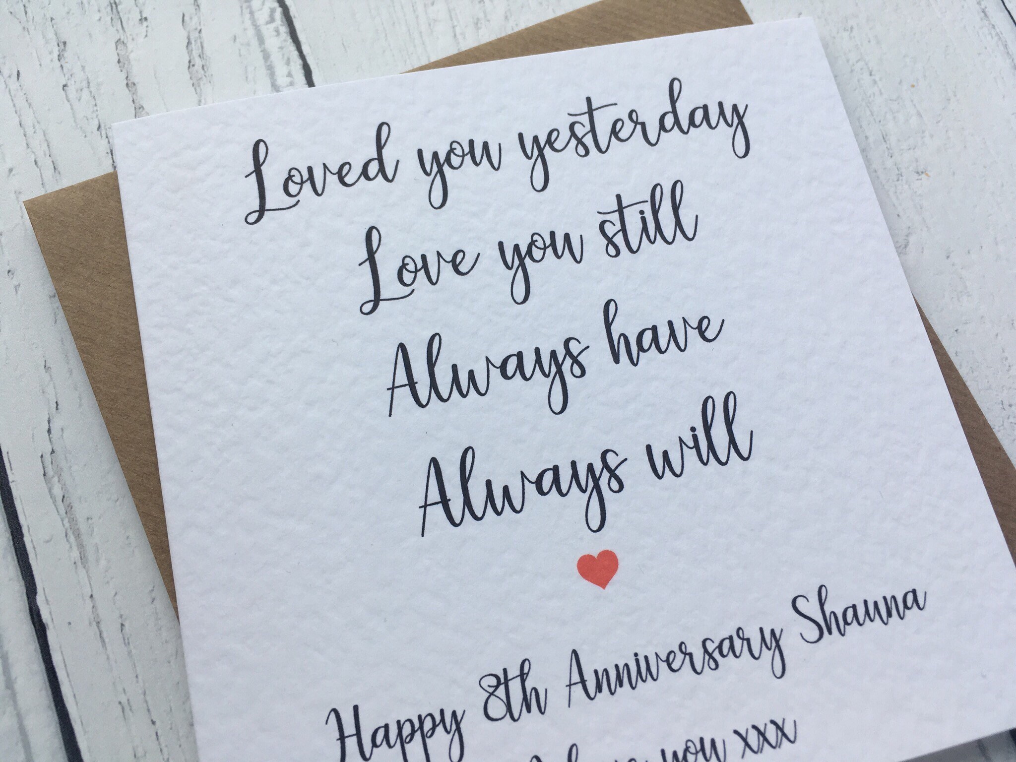 Details about   Personalised Anniversary Card For Her Him Print Puzzle Wife Husband Gifts 