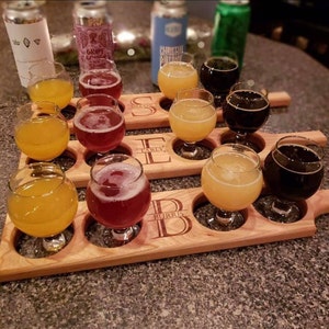 Custom Beer Flights with Glasses image 5