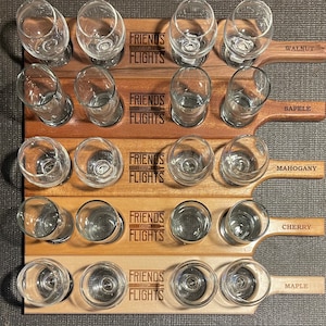 Custom Beer Flights with Glasses