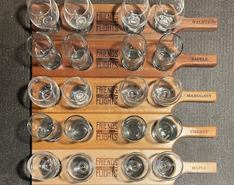 Custom Beer Flights with Glasses