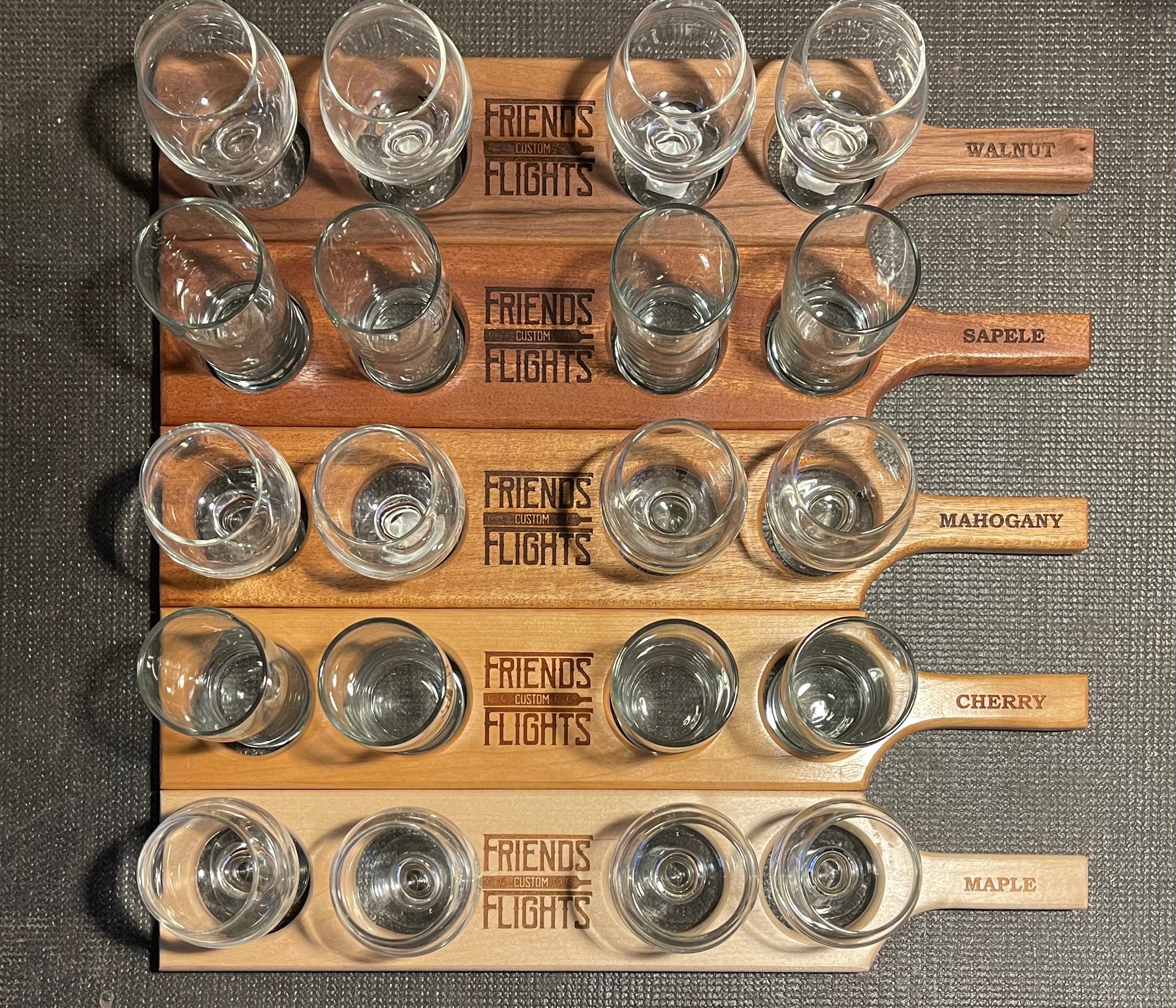 Custom Beer Flights with Glasses