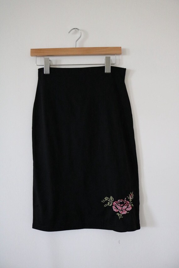 90’s cross stitch flower skirt