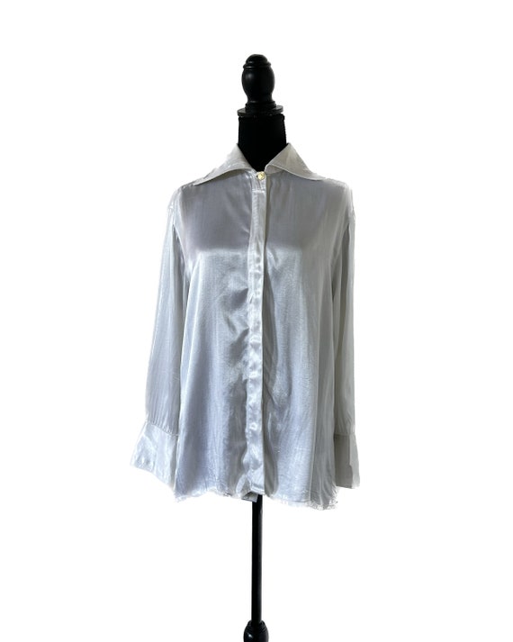 Versace Button Down Blouse - image 1